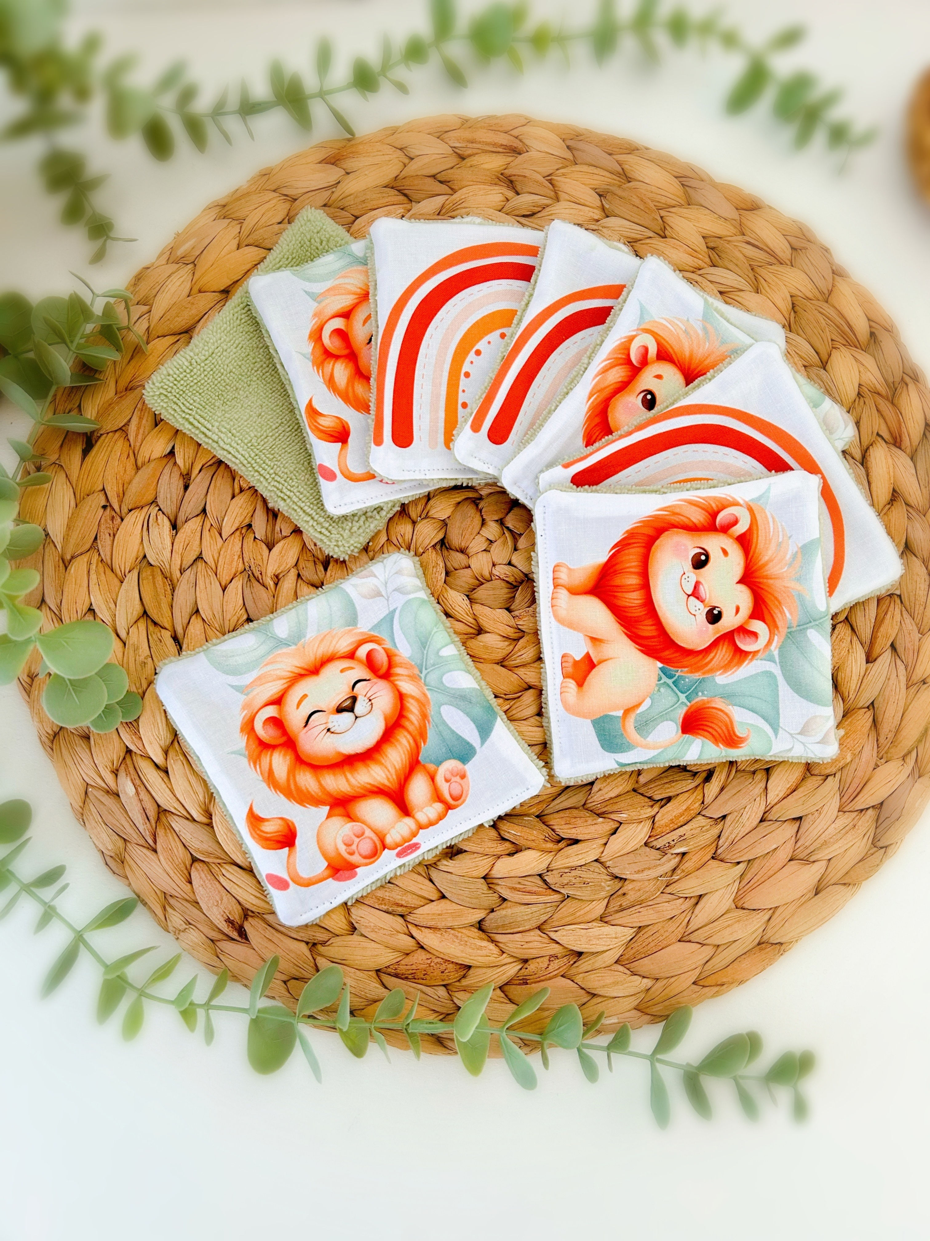 Lingettes lavables Lions 