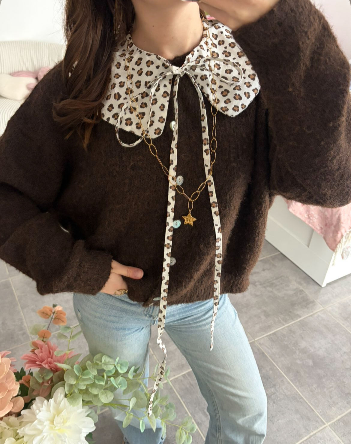 Col Claudine léopard