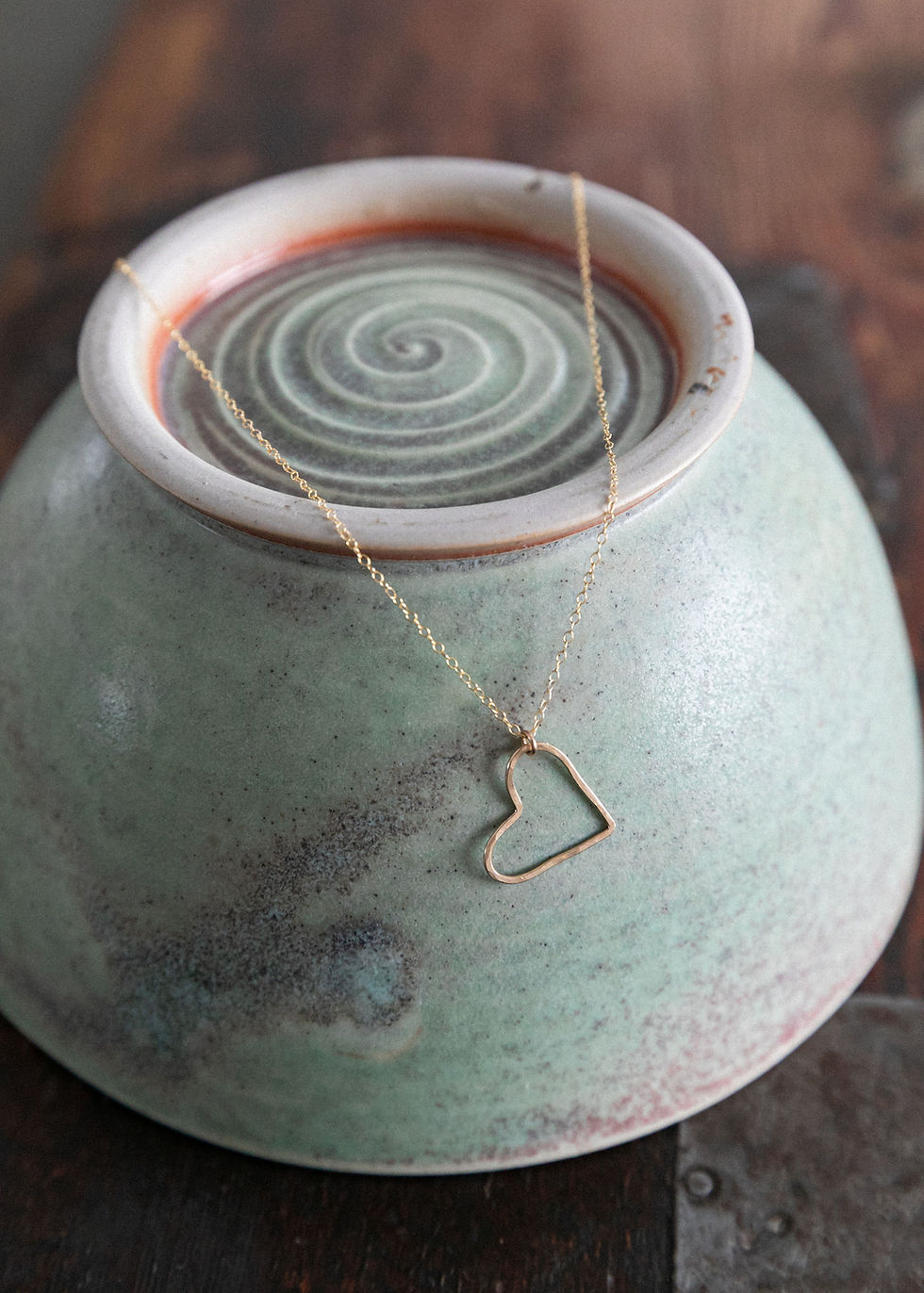 Thumbnail: Heart of Gold Necklace