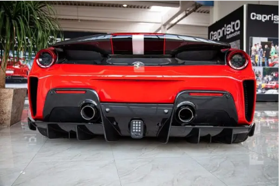 Thumbnail: CAPRISTO FERRARI PISTA REAR BUMPER CARBON FIBRE, CARBON TOP PISTA COUPE & SPYDER