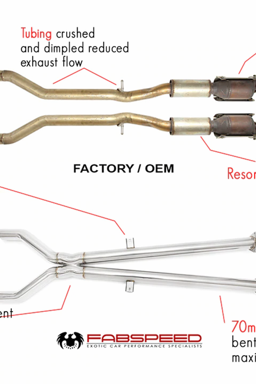 Thumbnail: Bentley Cont. GT/GTC/GT SPEED Resonator & Secondary Cat Bypass X-Pipe(2013-2018)