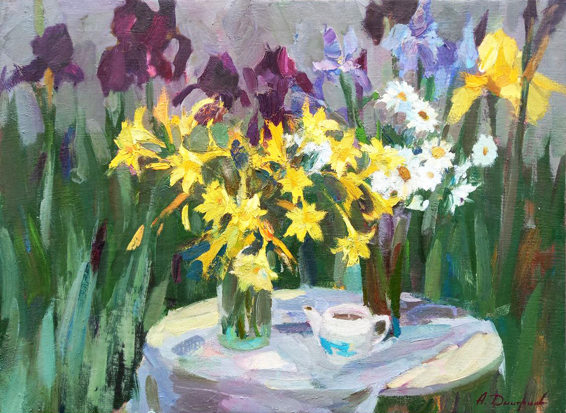 BOUQUET IN IRISES. Oleksiy Dmitriev