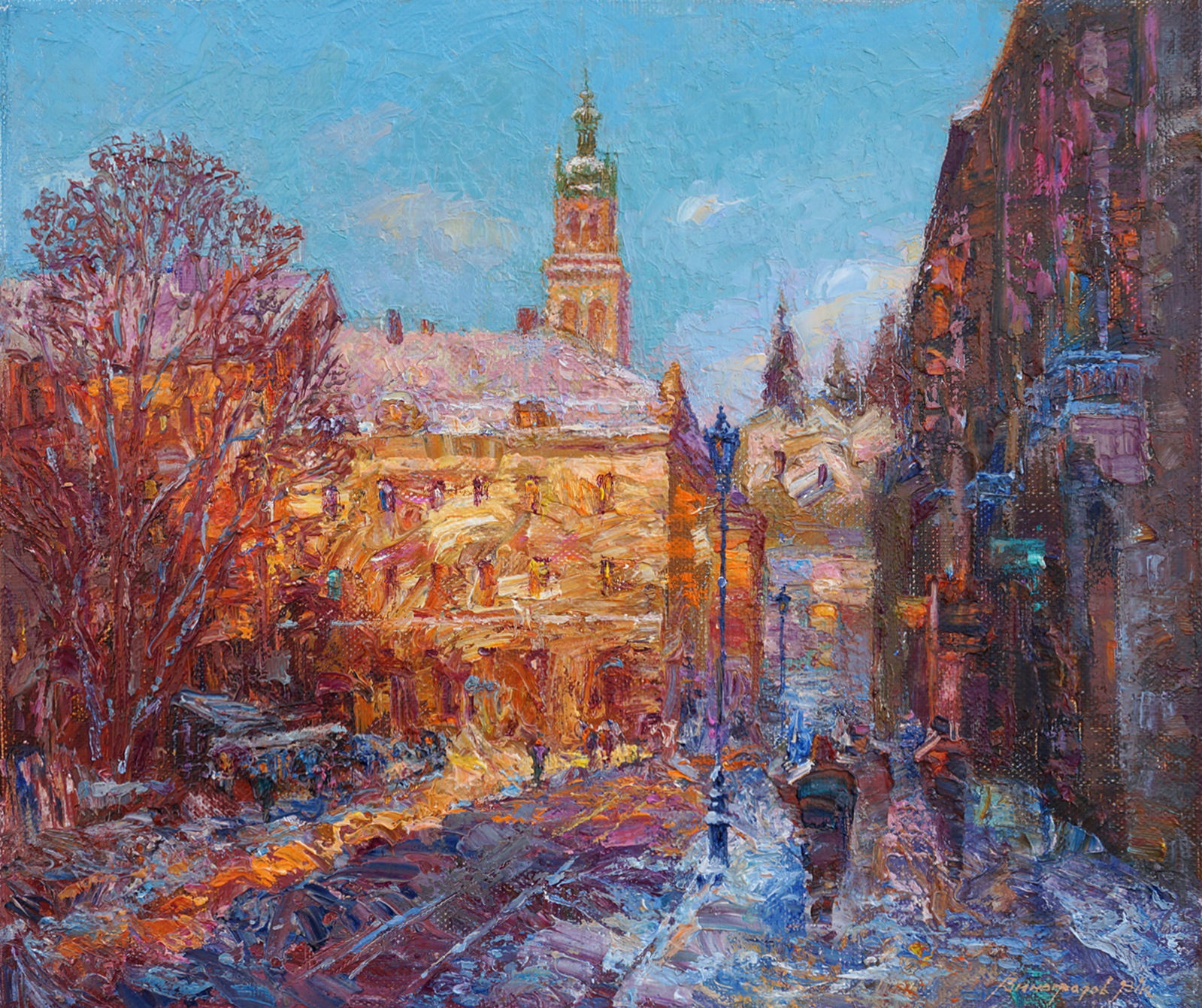 RYNOK SQUARE. UNDER THE SPRING SKY. Victor Vynogradov