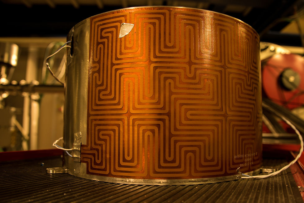 Polyimide flexible pipe heater