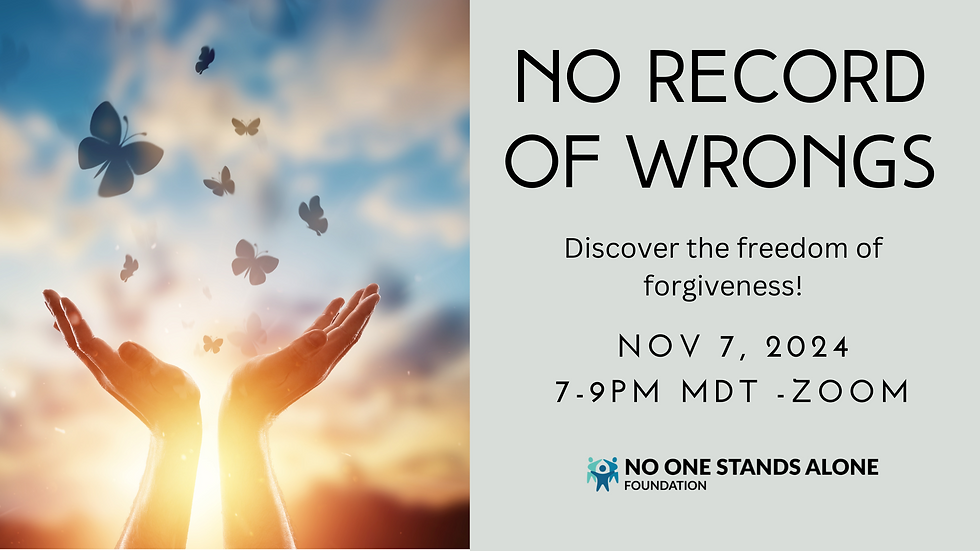 No Record Of Wrongs Webinar