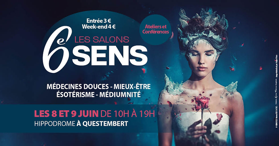 Salon du 6e Sens les 8 et 9 juin à l'hippodrome de Questembert (56), programme des conférences