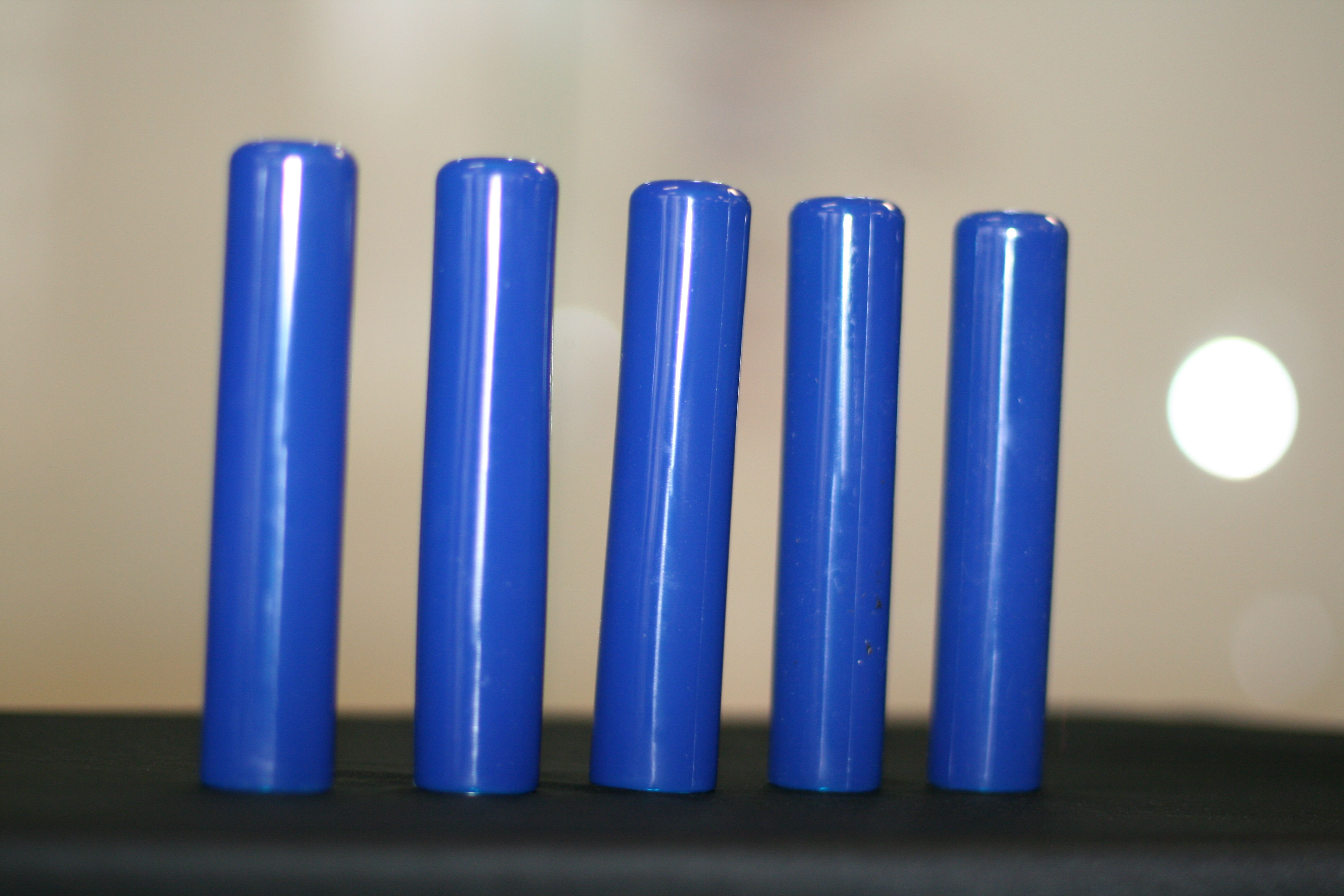 5 TACKY GRIP VISION BLUE. A Set of Five Grips