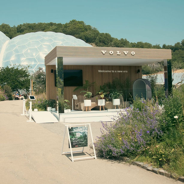 Automotive pop up, experiential, eden sessions, Volvo cars