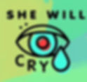Psychedelic 3D She Will Cry logo with vibrant graphics, showcasing unique men’s brief brand