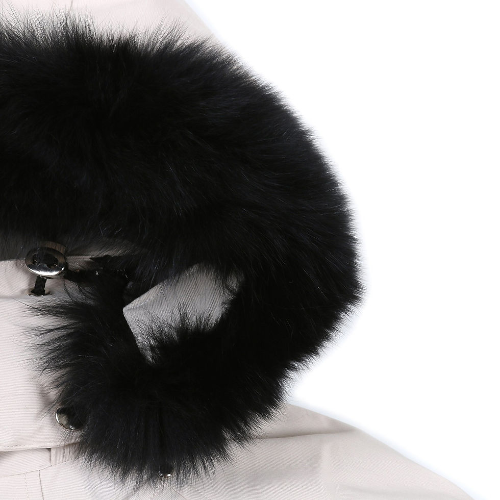 Thumbnail: Moose Knuckles White Jacket W Silver Badge