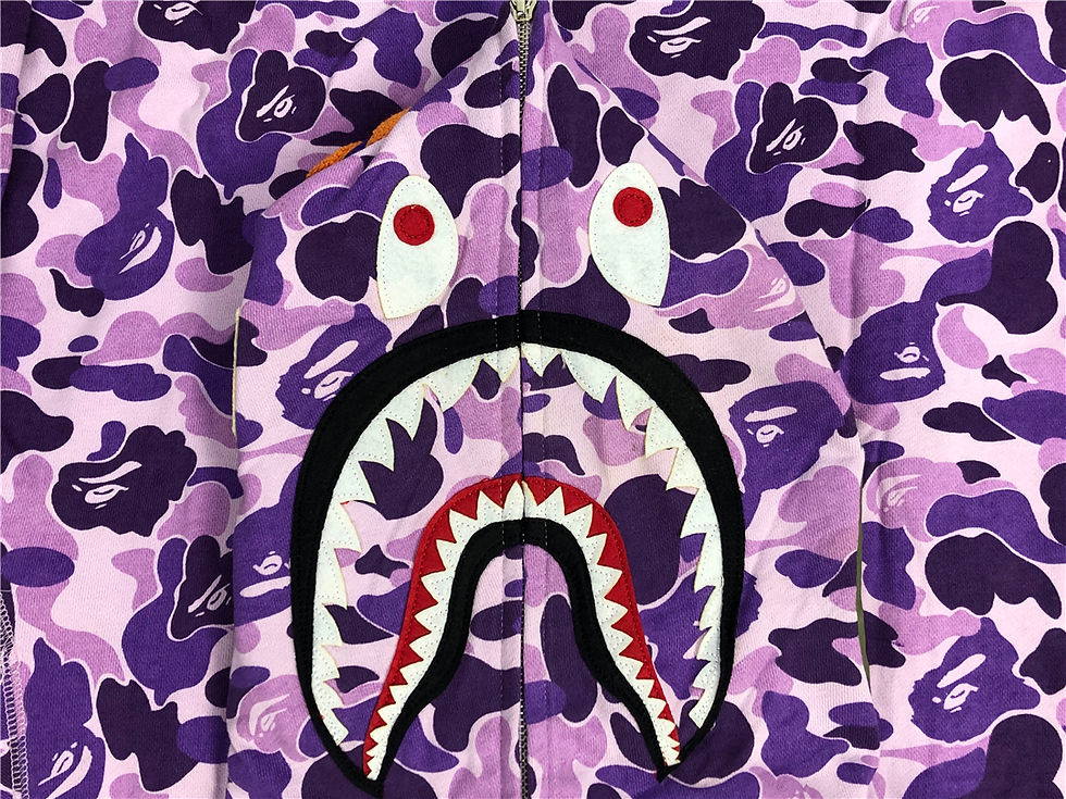 Bape Purple Pink Camo Zip Up