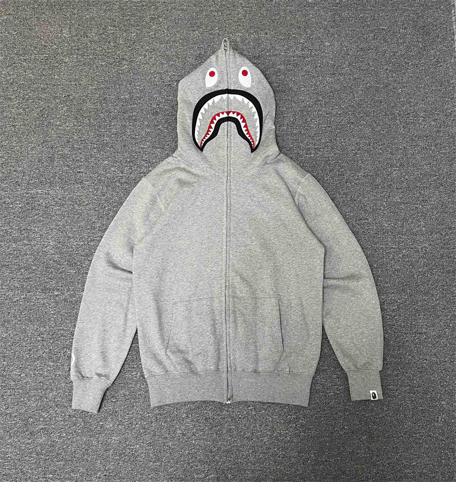Bape Grey Zip Up