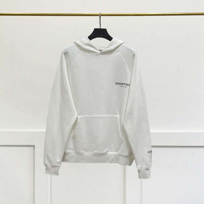 Essentials White Hoodie