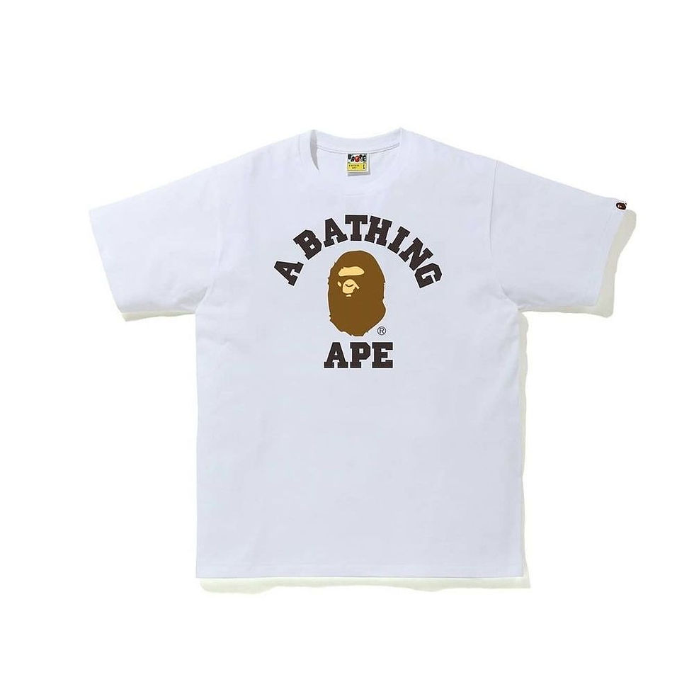 Bape White Tee