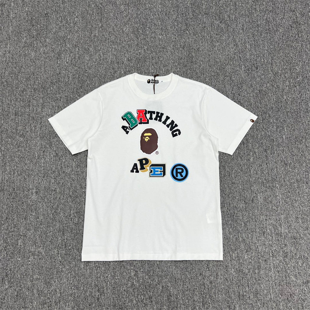 Bape White Tee