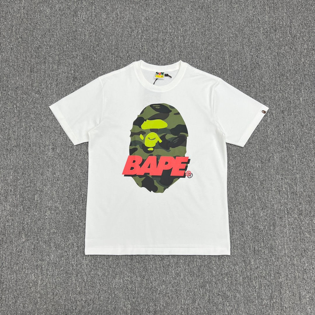 Bape White Tee