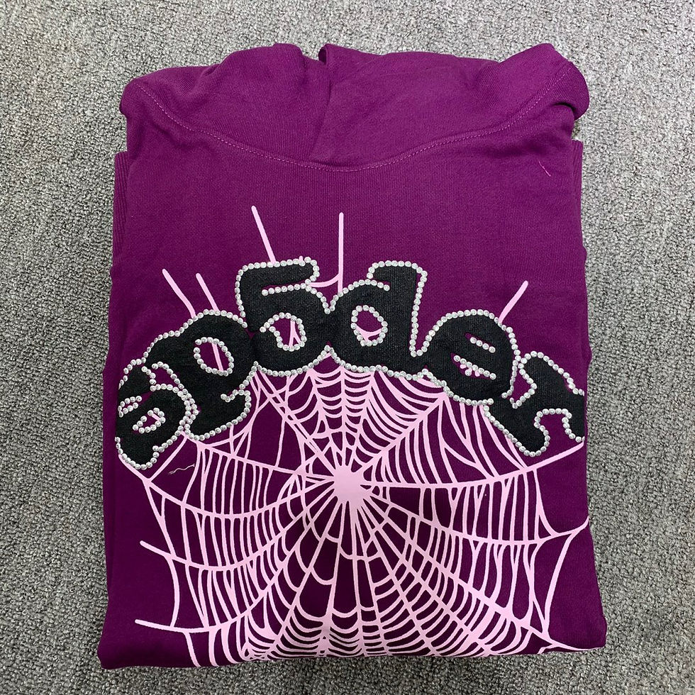 Sp5der Purple Hoodie