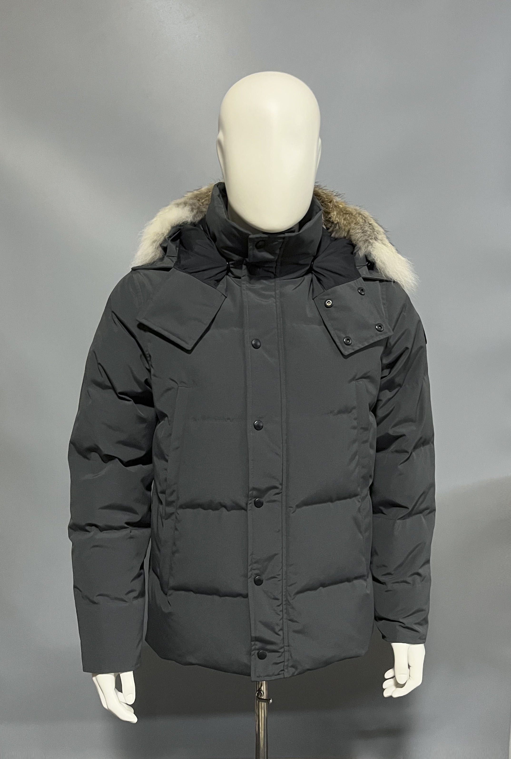 Canada Goose Grey Wyndham Parka Black Label