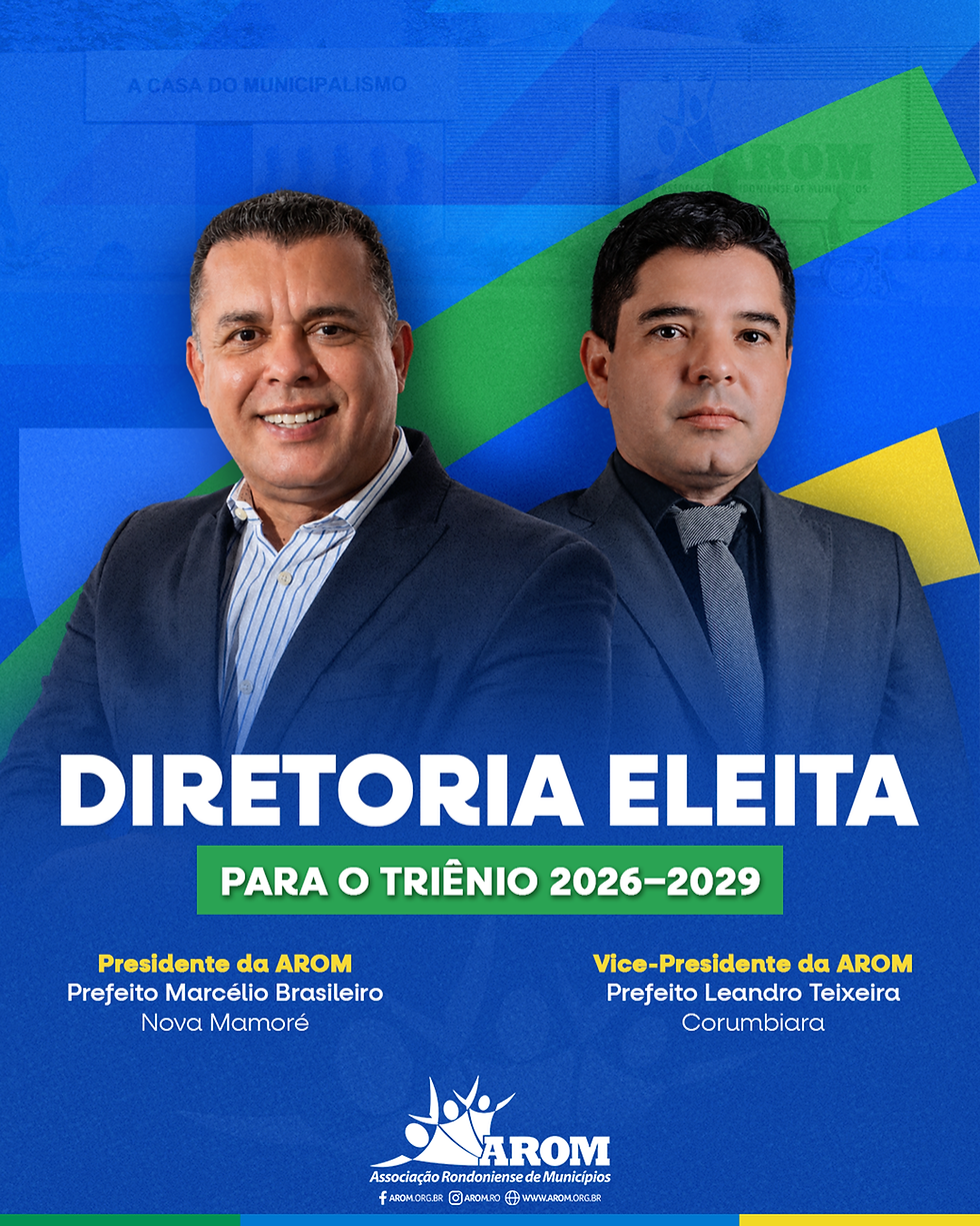 Posse da nova diretoria da AROM mobiliza lideranças e deve reunir principais autoridades de Rondônia