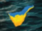 kolorowa mapa teneryfy na tle oceanu przedstawia strefy klimatyczne na Teneryfie