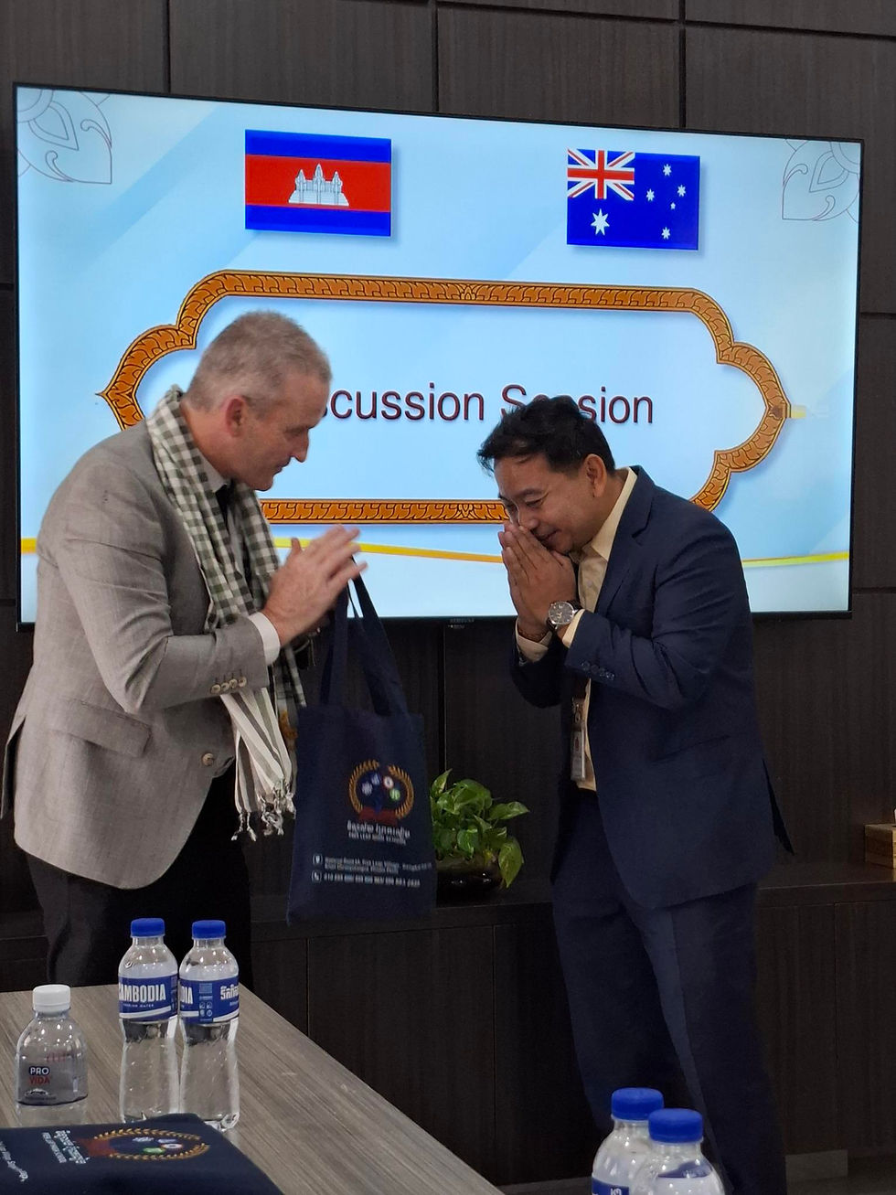 Meeting with the Principal of Prek Leap High School, Phonm Penh, Fri 11th July, 2025