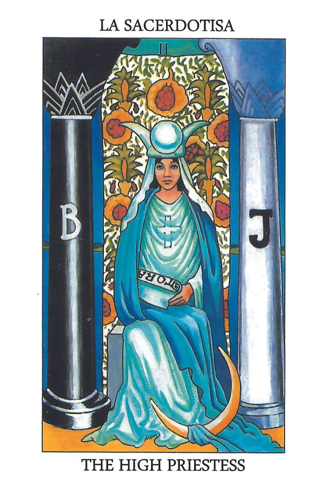 la sacerdotisa tarot rider waite intuicion sabiduria interior misterio