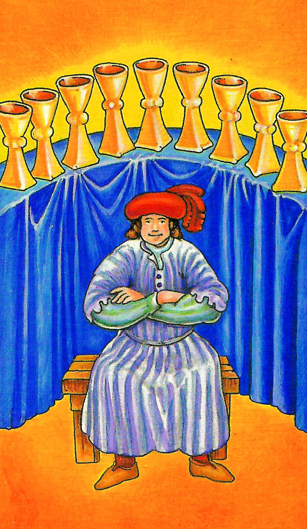 Nueve de Copas del Tarot Rider-Waite