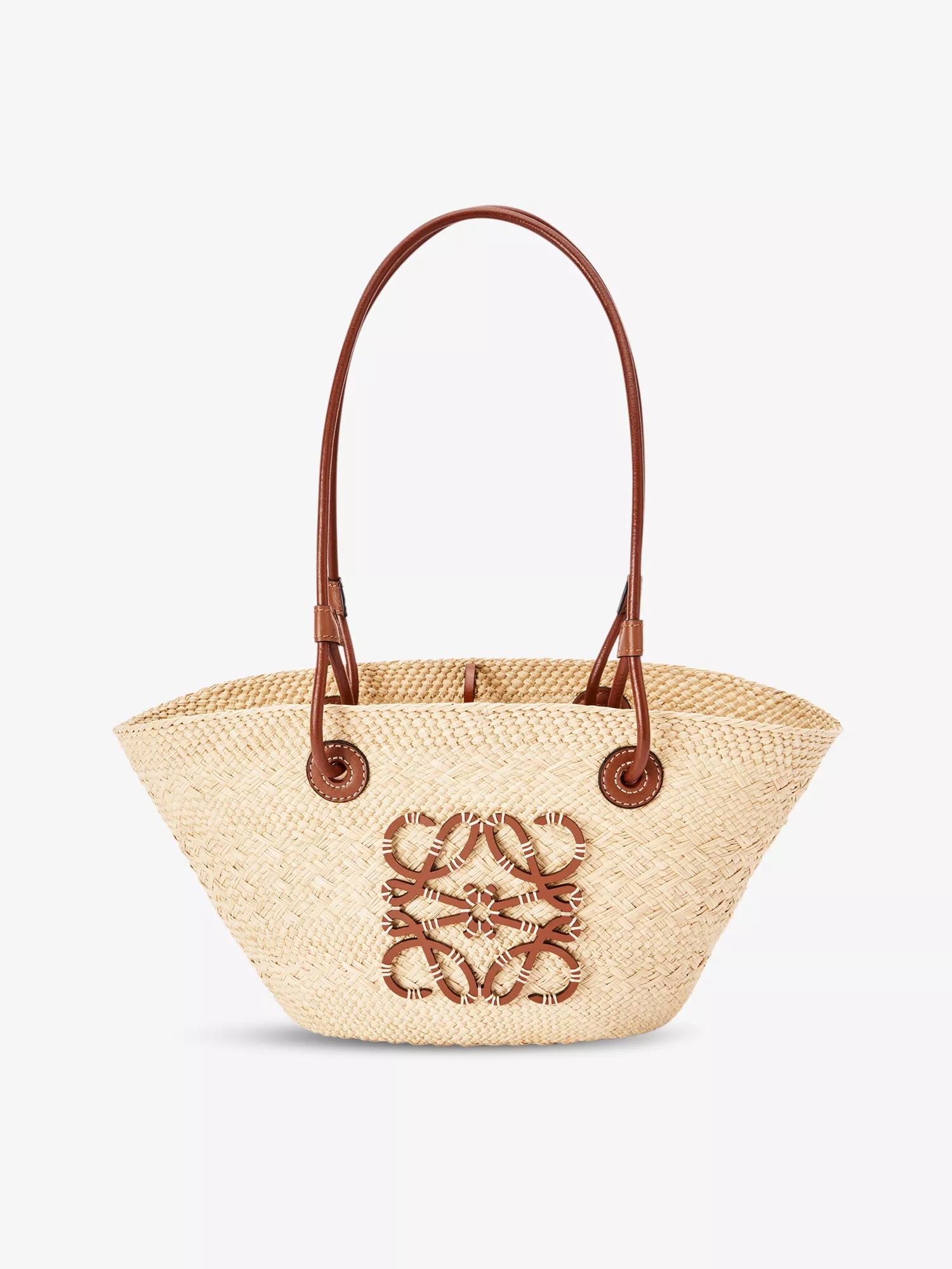 RAFFLE - LOEWE Anagram Small Iraca Palm Leather Basket Bag