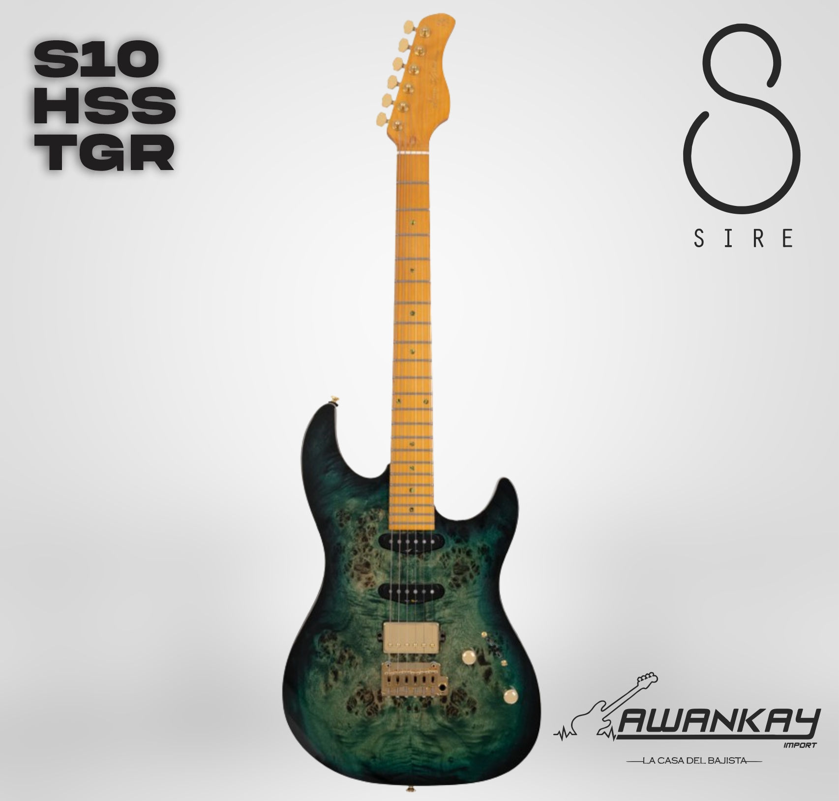 Guitarra Electrica Sire S10 TGR SSH