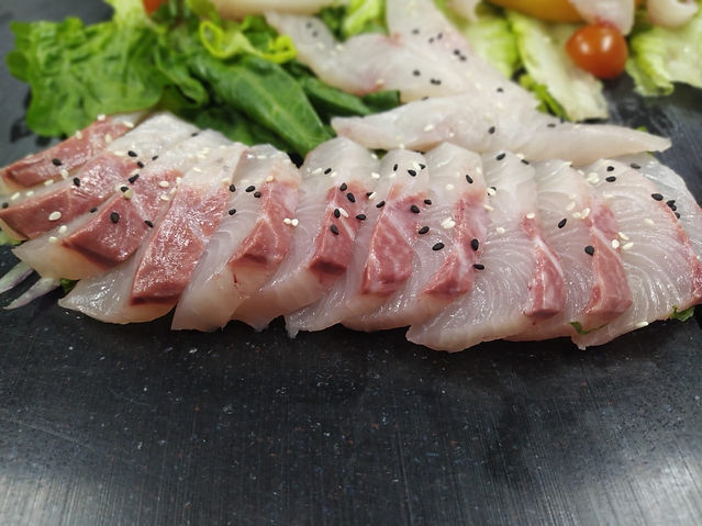 Baja Kanpachi Portions with Garnishes.jp