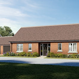 These superb three bedroom bungalows with level access offer residents everything they could need for modern living on one floor. The impressive kitchen features premium surfaces, superior fittings and the latest integrated appliances, with an added breakfast or serving bench elegantly dividing the room. Folding doors allow you to open up the dining area to the generously-sized living room for a more open-plan feel, with both the dining and living rooms enjoying a set of modern French windows offering views out onto the rear garden and allow the interior spaces to be flooded with natural light. Off the spacious lobby, you’ll find an elegant family bathroom with stylish modern sanitaryware, a principal bedroom with contemporary en-suite and wall-to-wall fitted wardrobes, and a further two double bedrooms.