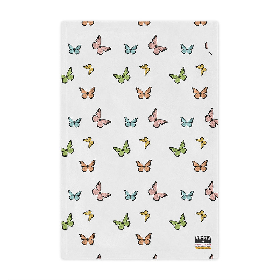 Thumbnail: NADEC Butterfly Comfort Blanket - Cozy Soft Blanket for Babies and Kids