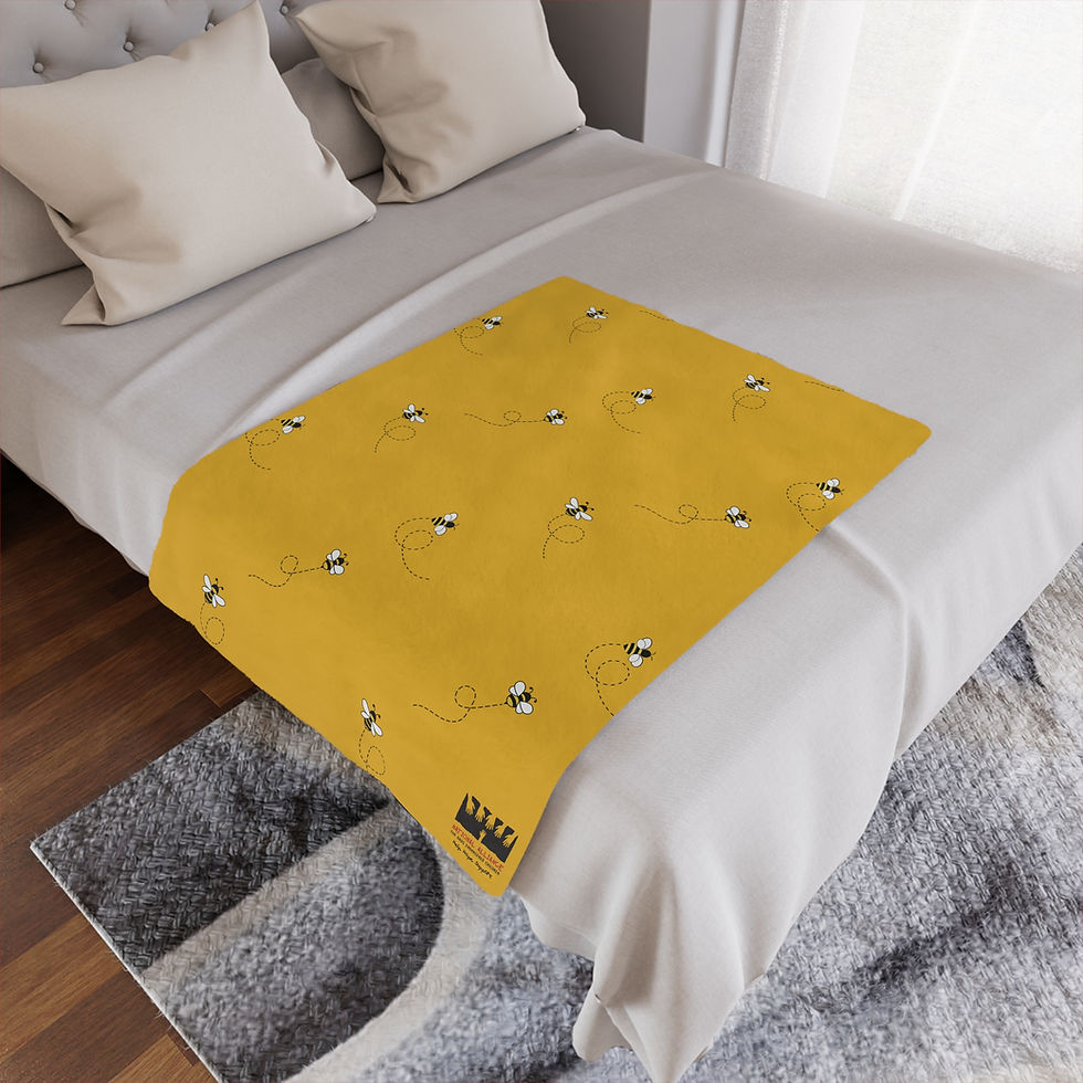 Thumbnail: NADEC Bee Comfort Blanket - Cozy Soft Blanket for Babies and Kids