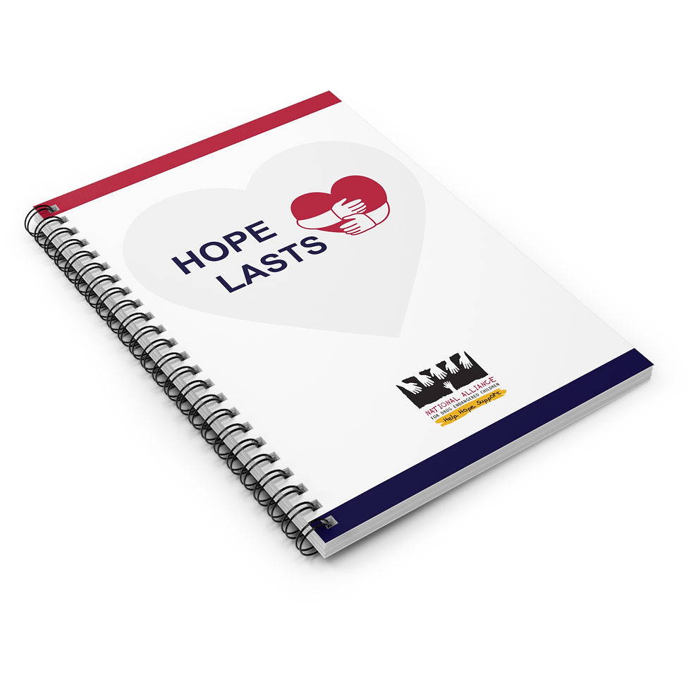 Thumbnail: NADEC "Hope Lasts" Ruled Spiral Notebook