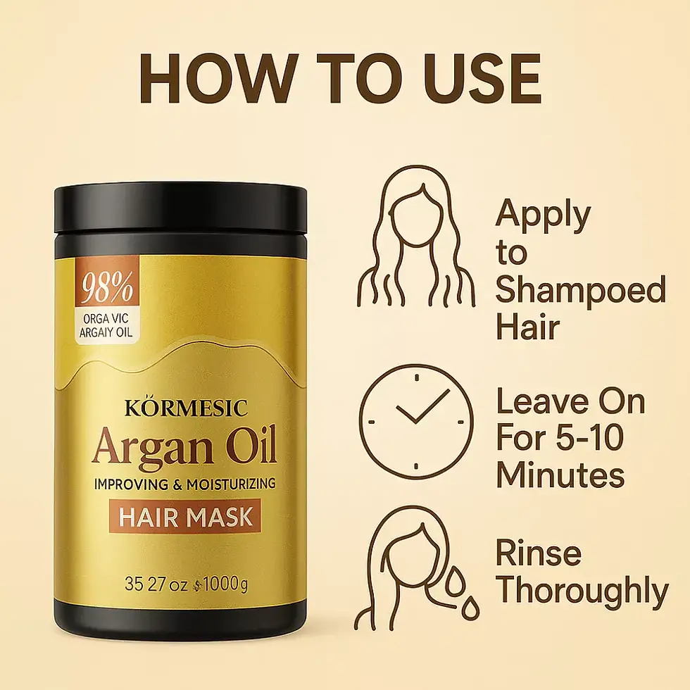 Thumbnail: KORMESIC ARGAN OIL IMPROVING & MOISTURIZING HAIR MASK 1000G