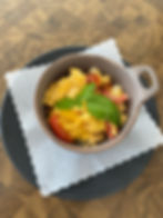 RÜHREI Tomate-Mozzarella