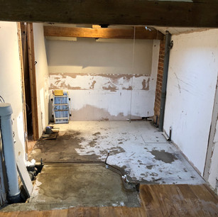 Bathroom project before.