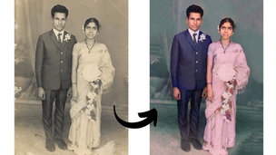 Restoring an old photograph