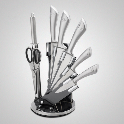 KSS600 8 Pcs Stainless Steel Knife Set with Rotating Stand Royalty