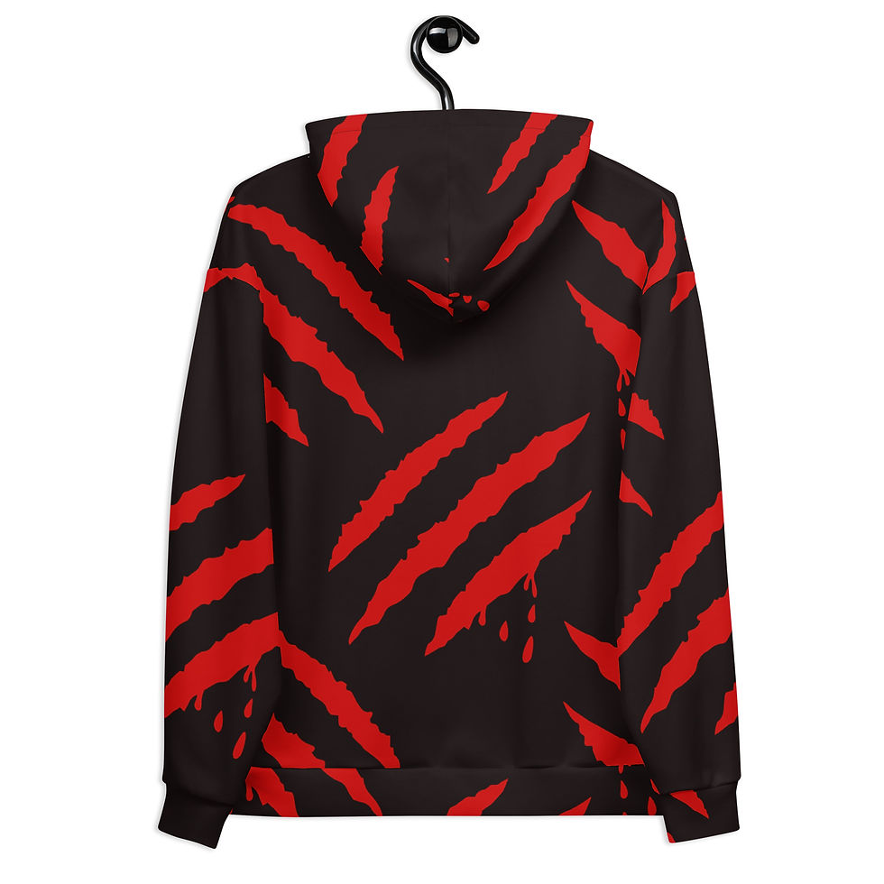 Thumbnail: Halloween Bloody Scratches Unisex Hoodie
