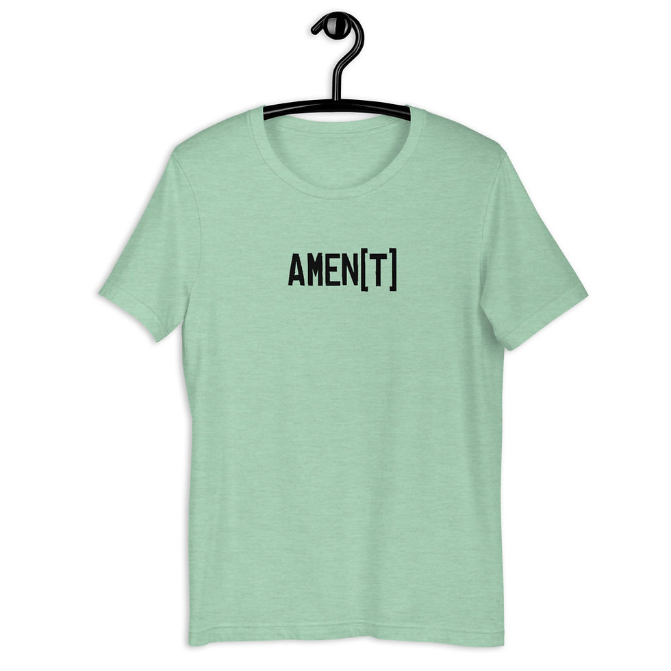 Thumbnail: AMEN[T] Black Lettering Short-Sleeve T-Shirt