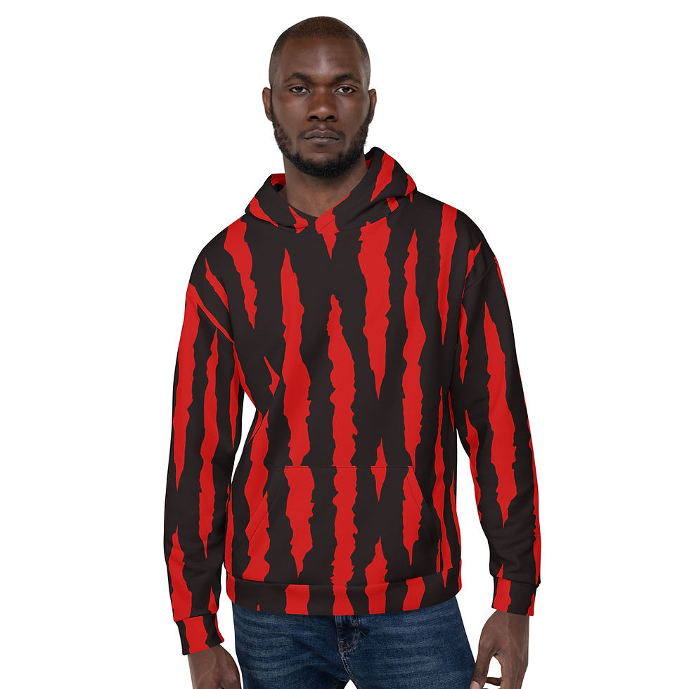 Thumbnail: Halloween Bloody Scratches Unisex Hoodie