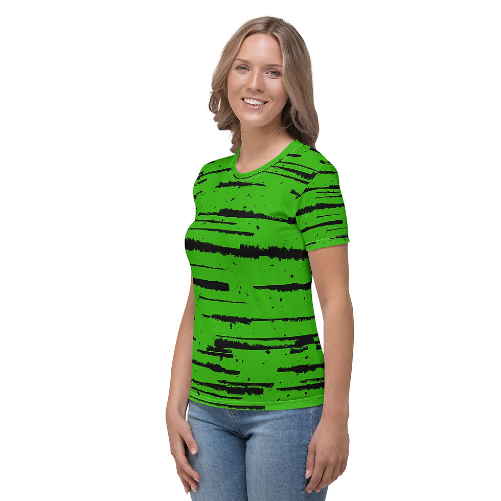 Thumbnail: Halloween Witch Green Fitted Shirt