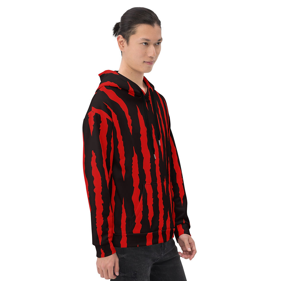 Thumbnail: Halloween Bloody Scratches Unisex Hoodie