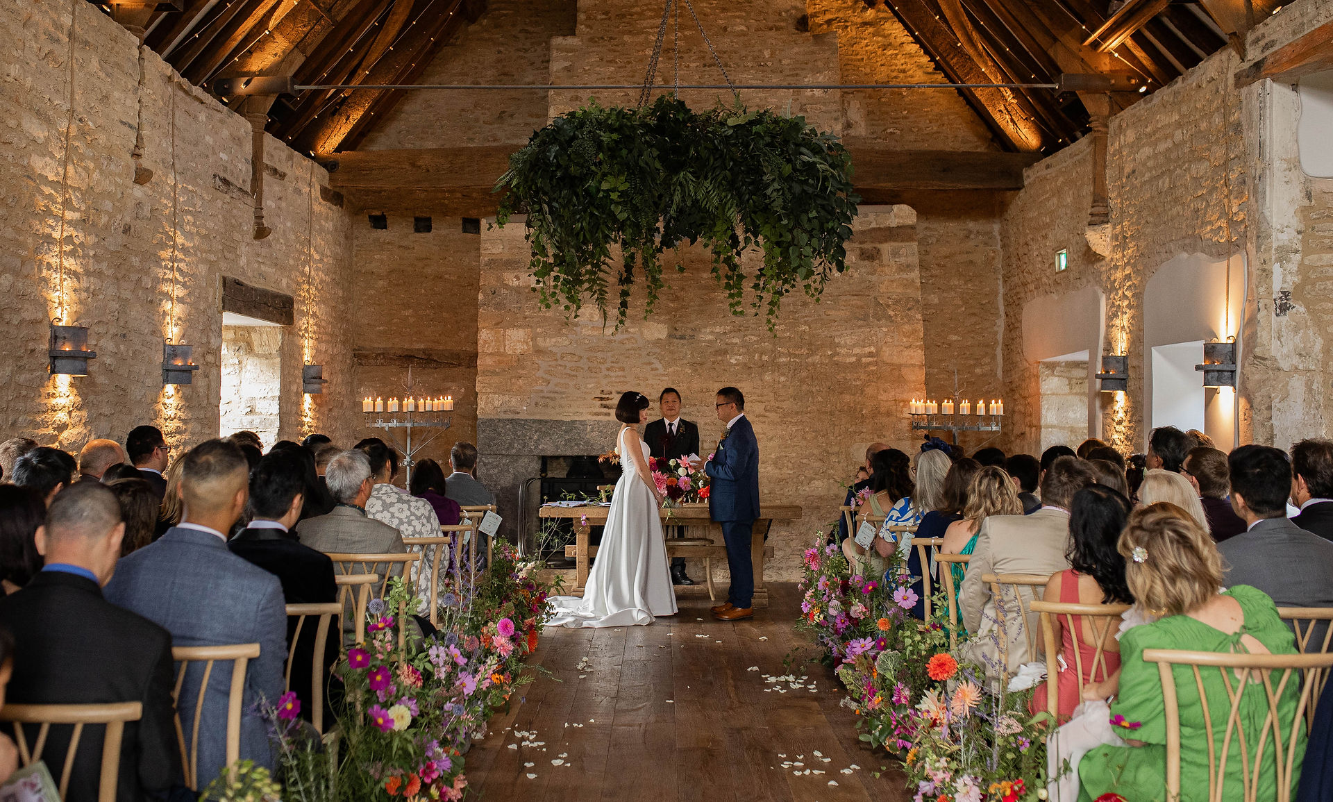 Couple getting married at Ivy Lodge