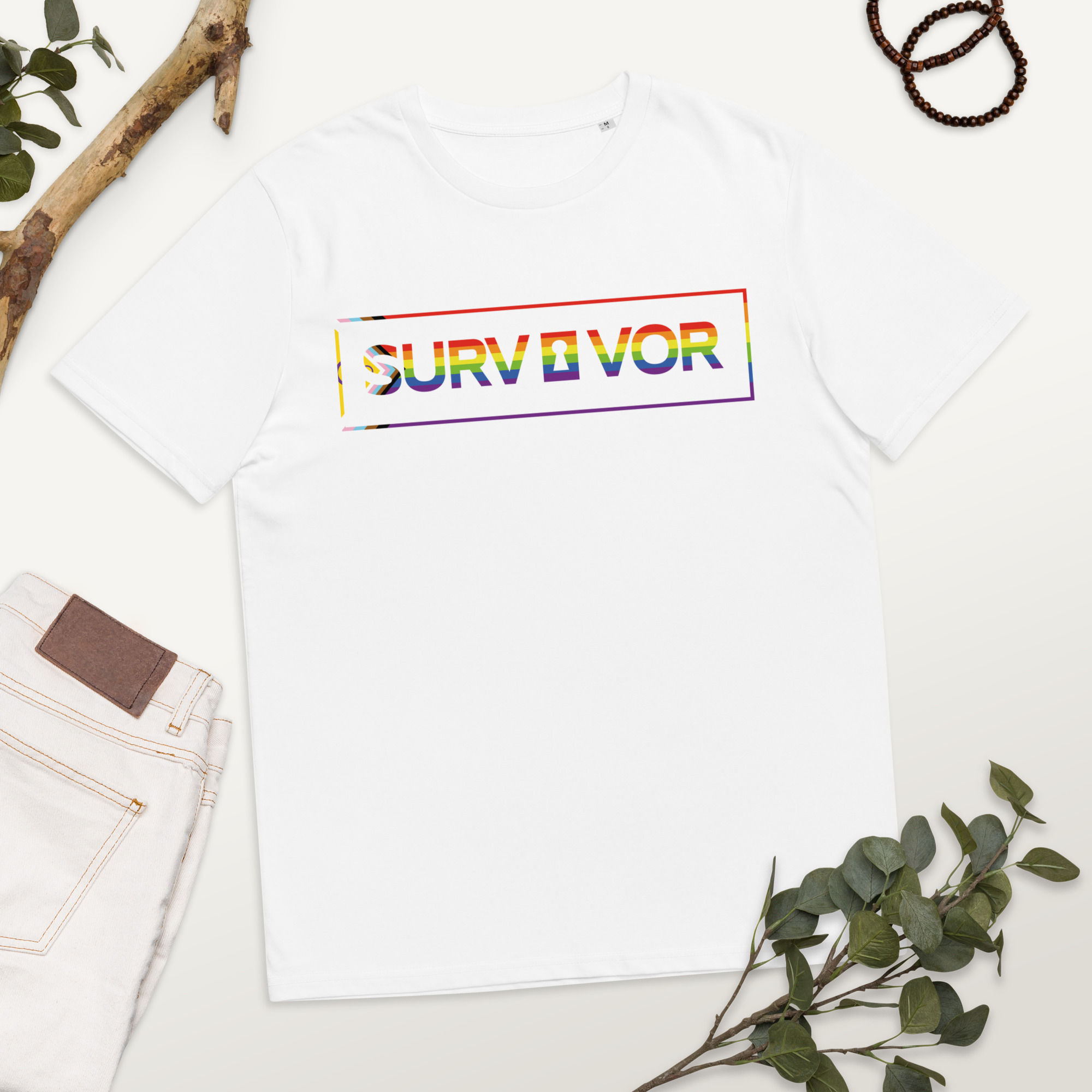 TRIGGER Unisex organic cotton t-shirt ( Survivor Pride )