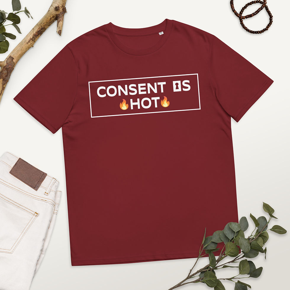 Thumbnail: TRIGGER Unisex organic cotton t-shirt ( Consent white)