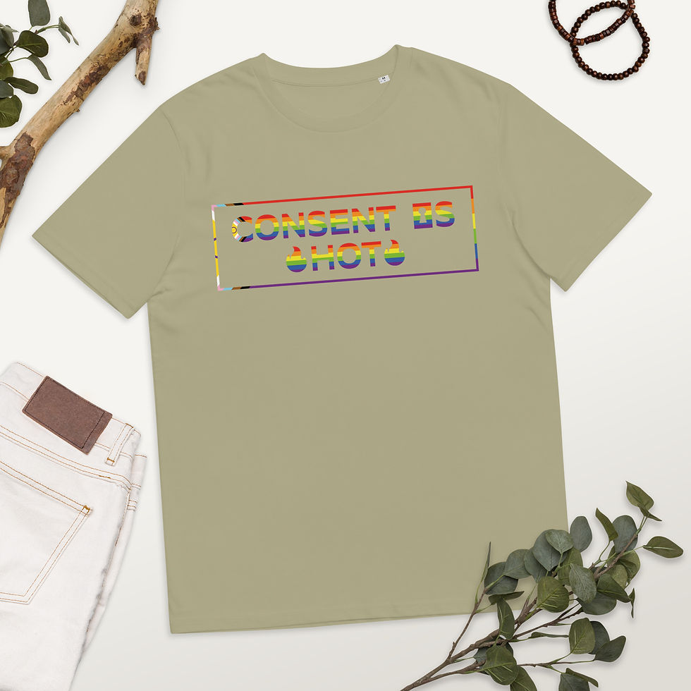 Thumbnail: TRIGGER Unisex organic cotton t-shirt ( Consent Pride )