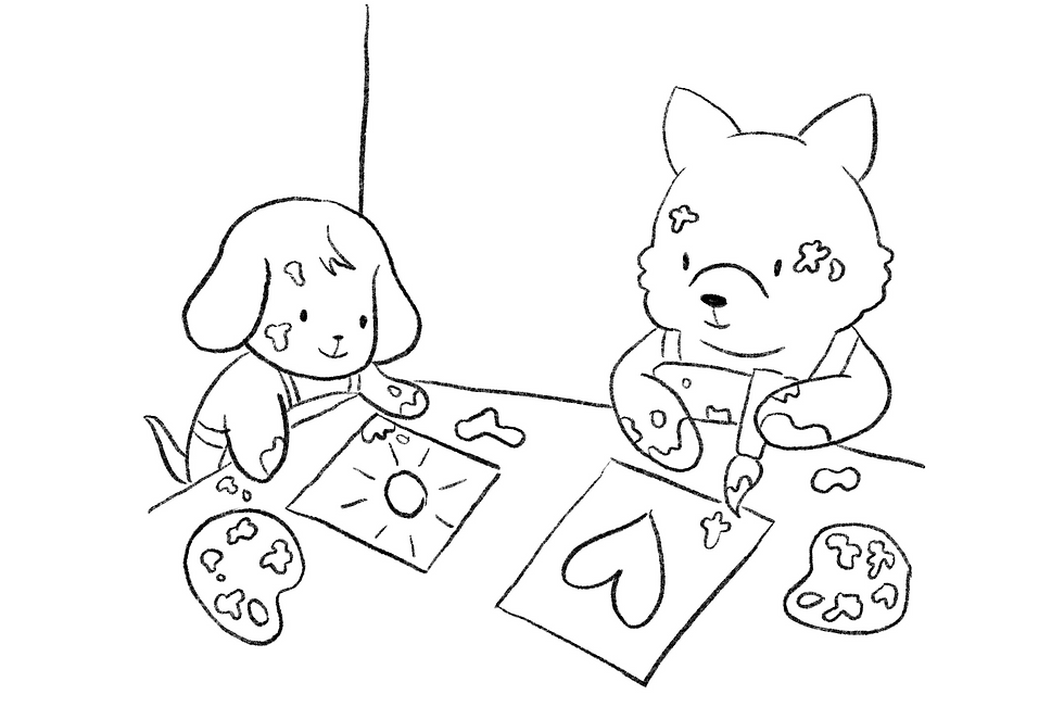 Yulia B Colouring book step 3