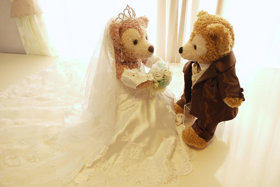 レースonパールドレス